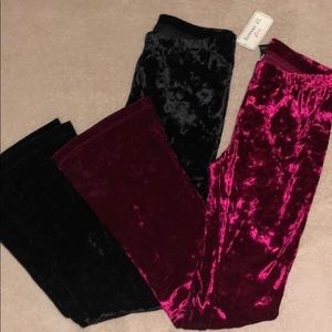 Forever 21 girl bell bottoms velvet pants